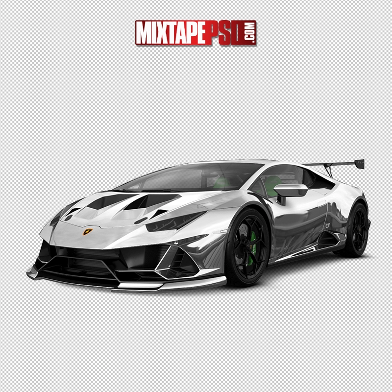 Chrome Lamborghini Transparent