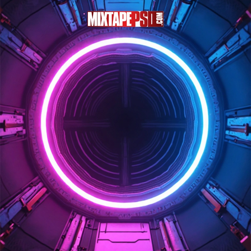 Futuristic Digital Portal Background 2
